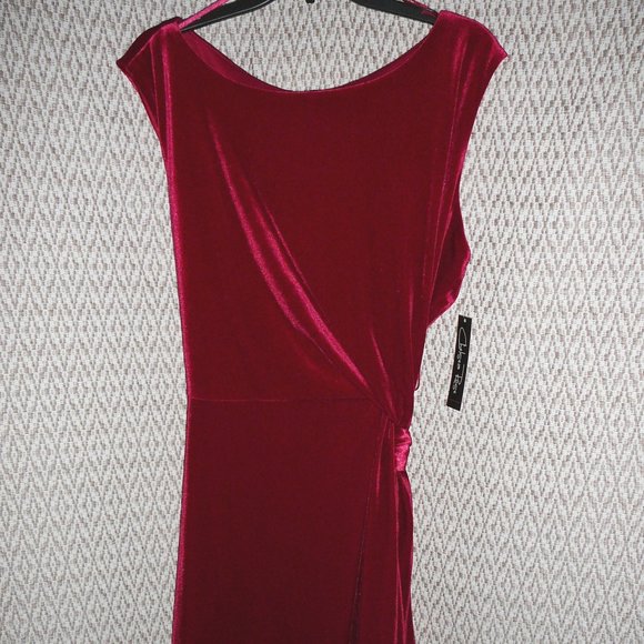 Red Velvet Holiday Dress 18 NWT - Picture 7 of 12